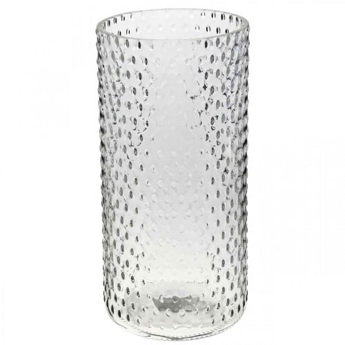 Produkt Wazon na kwiaty, wazon szklany, szkło na świecę, szklana latarnia Ø11,5 cm W23,5 cm