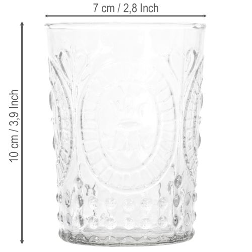 Szklana lampa wisząca, świecznik, podgrzewacz, szkło Ø7,5cm wys.10cm | Floristik24.pl
