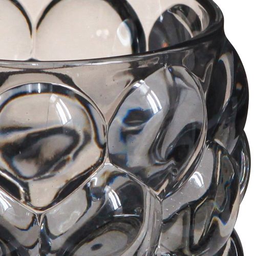 Produkt Lampion szklany świecznik na tealighty szary przyciemniany Ø9cm W9,5cm 4szt