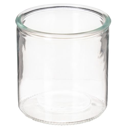 Wazon szklany cylindryczny, przezroczysty, uniwersalny, 10 cm, 3 sztuki