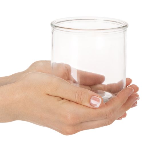 Wazon szklany cylindryczny, przezroczysty, uniwersalny, 10 cm, 3 sztuki | Floristik24.pl