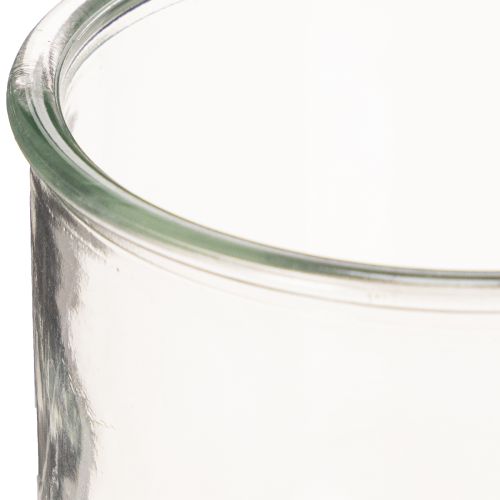 Szklany świecznik na podgrzewacze, okrągły, szkło przezroczyste, uniwersalny, 12 cm, 2 sztuki | Floristik24.pl