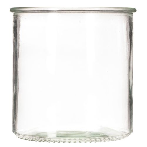 Szklany świecznik na podgrzewacze, okrągły, szkło przezroczyste, uniwersalny, 12 cm, 2 sztuki | Floristik24.pl