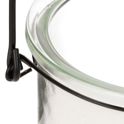 Szklana lampa wisząca Ø12cm H12,5cm 2szt. | Floristik24.pl