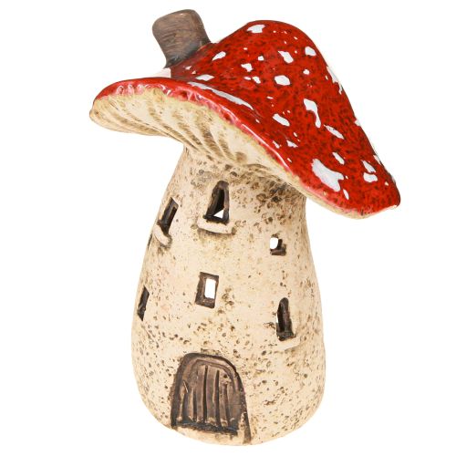 Produkt Latarnia ceramiczna grzybki jesienna dekoracja wys. 12,5/14cm 2 szt.