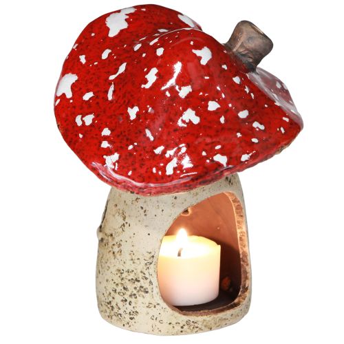Produkt Latarnia ceramiczna grzybki jesienna dekoracja wys. 12,5/14cm 2 szt.