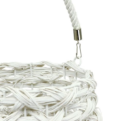 Floristik24 Kosz na lampiony Ø18cm H43cm Biały