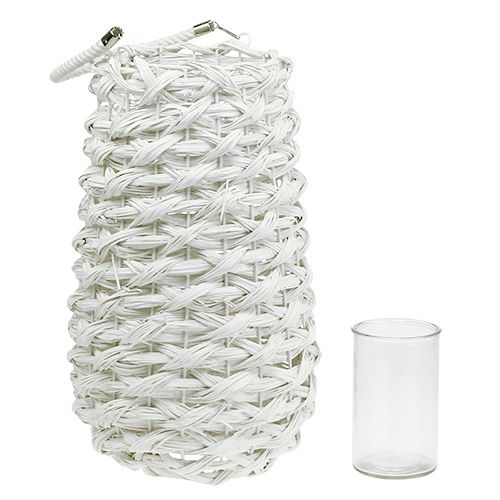 Floristik24 Kosz na lampiony Ø18cm H43cm Biały