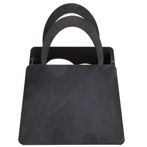 Produkt Latarnia Metalowa Ozdoba Worek z Sercem Antracyt H18cm 2szt