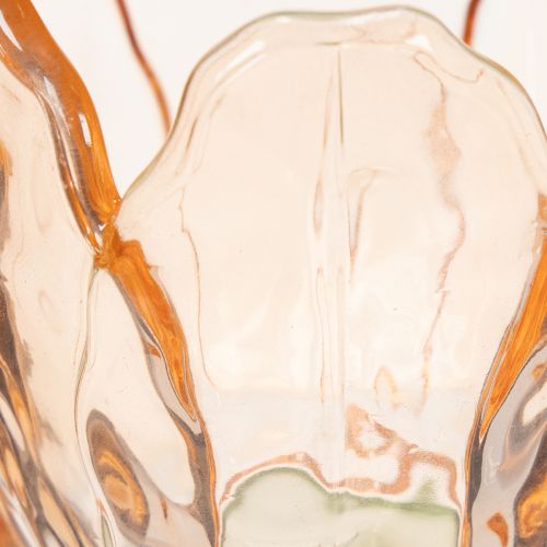 Produkt Szklany świecznik w kształcie tulipana, styl vintage, romantyczna dekoracja domu, 20 cm