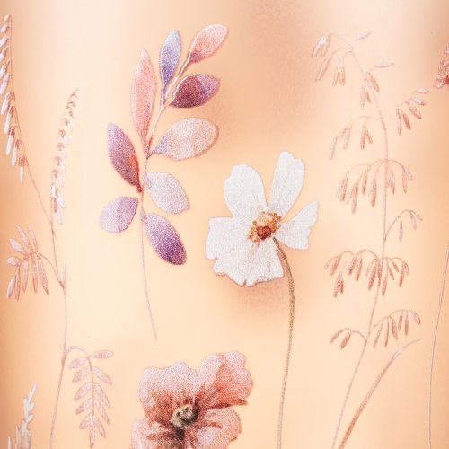 Produkt Szklany świecznik typu tealight z motywem kwiatowym na przytulne chwile w domu, 18 cm