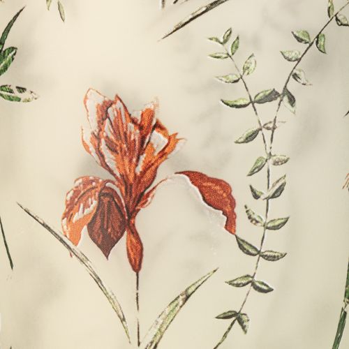 Produkt Szklany świecznik typu tealight, kwiatowy wzór, idealny na przytulne chwile w domu, 18 cm