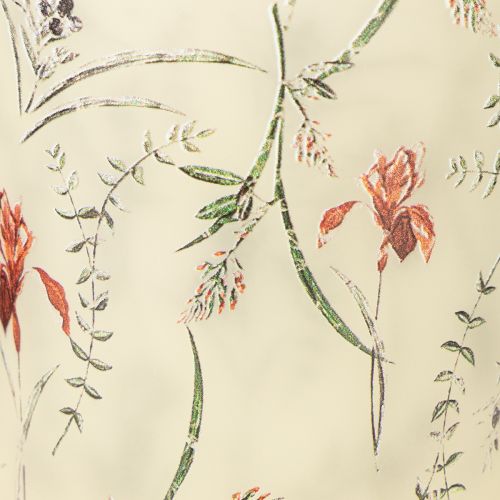 Produkt Dekoracyjny szklany lampion z motywem kwiatowym, stanowiący nastrojowy akcent w domu, 8 cm, 4 sztuki.