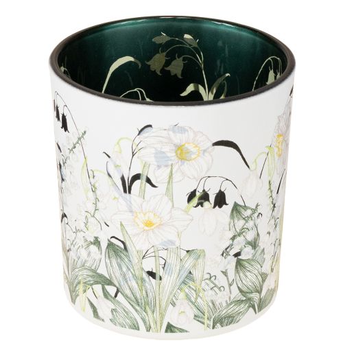 Dekoracyjna szklana latarnia z motywem liścia, stylowa ozdoba domu, 8 cm, 4 sztuki