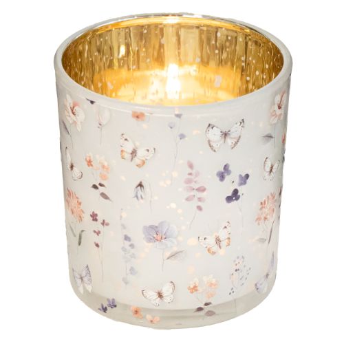 Produkt Dekoracyjna szklana latarnia z motywem motyla, stylowa ozdoba domu, 8 cm, 4 sztuki