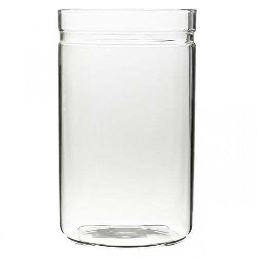 Produkt Wazon na kwiaty, szklany cylinder, szklany wazon okrągły Ø10cm H16.5cm