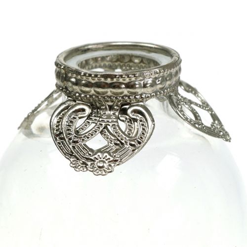 Floristik24 Tealight Jar Lantern Vintage Ø8,5cm H14cm 2szt.