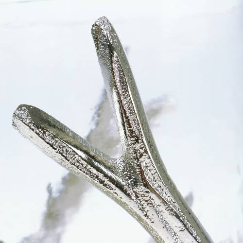 Floristik24 Latarnia poroże srebrne Ø16cm H11cm