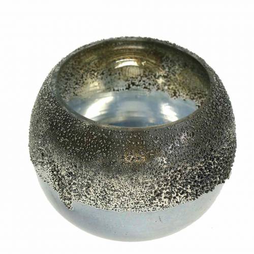 Produkt Lampion szklany srebrny Ø8,5cm H6,5cm 4szt.
