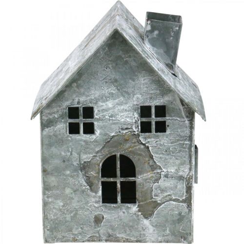 Latarnia metalowa, shabby chic, dekoracja świąteczna, bielona, wygląd antyczny. W14,5 cm