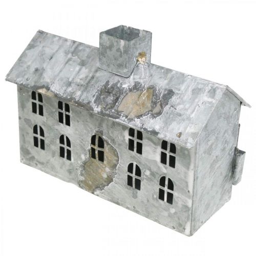 Produkt Latarnia metalowa, dekoracja na Boże Narodzenie, shabby chic, myta na biało, antyczny wygląd W12,5cm D17,5cm