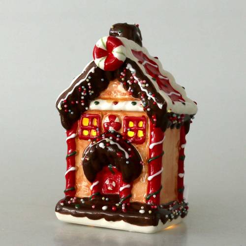 Floristik24 Latarnia Crispy House Bisquit, Brown H16cm
