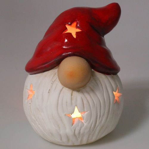 Floristik24 Latarnia Święty Mikołaj Ø15cm W19cm