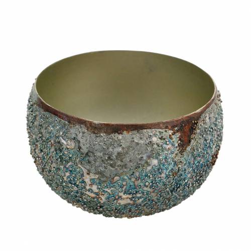 Floristik24 Latarnia metalowa kolorowa Ø10cm H6,5cm