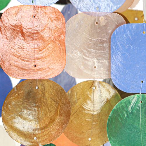 Produkt Dzwonek wietrzny muszle Capiz wieszak na dekoracje marynistyczne Ø14,5cm 55cm