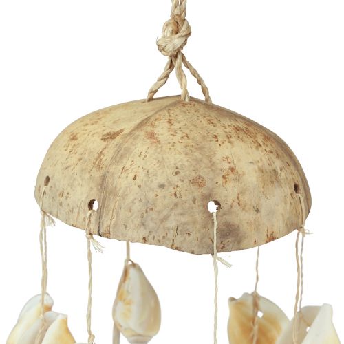 Produkt Dzwonek wietrzny dekoracja morska z naturalnym kokosem Ø12,5cm 48cm