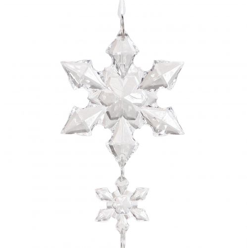 Produkt Zimowa girlanda z kryształków lodu przezroczysta srebrno-biała L150cm 2 sztuki