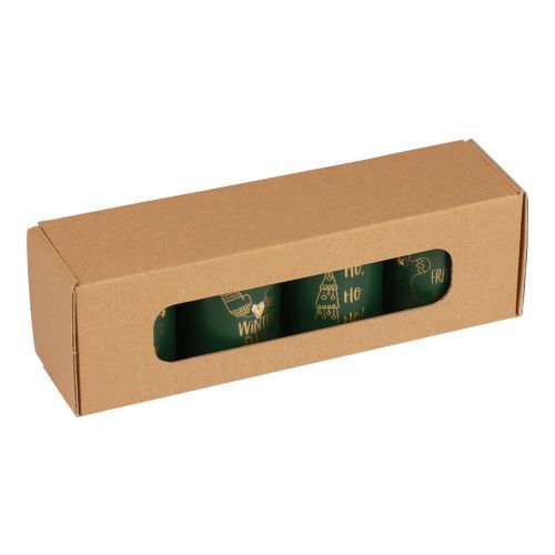 Produkt Świece świąteczne świece świąteczne zielone Ø5cm W6cm 4 szt