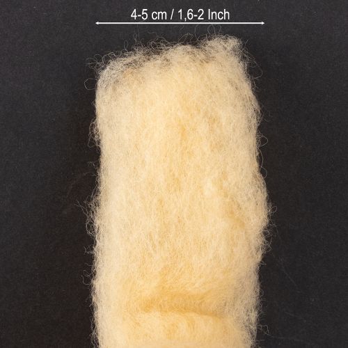 Produkt Wstążka wełniana, kremowo-pomarańczowa, 10m wełny do wieńców i kompozycji