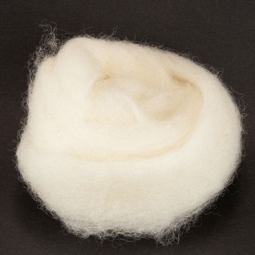 Biała wełniana wstążka, 2m, dekoracyjna wełna do rękodzieła i pakowania