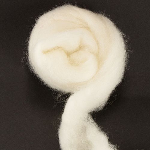 Produkt Biała wełniana wstążka, 2m, dekoracyjna wełna do rękodzieła i pakowania