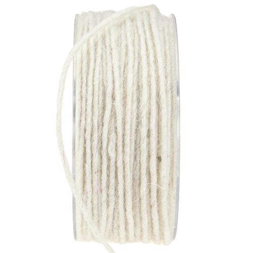Produkt Sznurek wełniany biały 3mm 100m