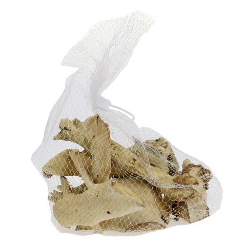 Floristik24 Mieszanka kawałków drewna bielona 500g