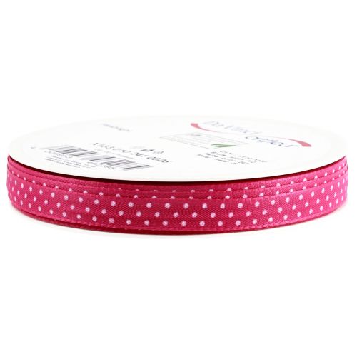 Produkt Wstążka prezentowa w kropki Wstążka ozdobna różowa 10mm 25m