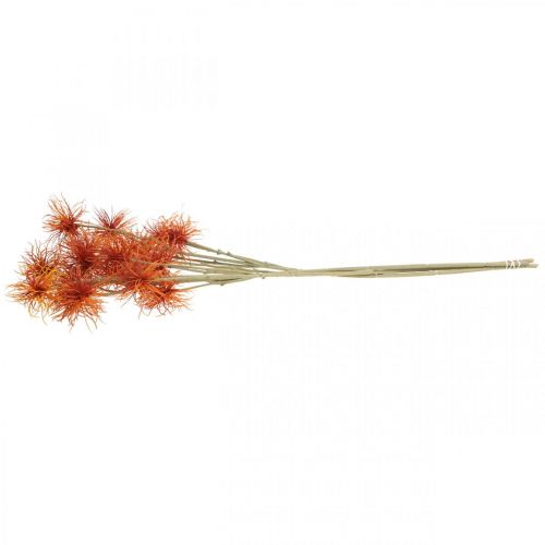 Produkt Xanthium sztuczny kwiat jesienna dekoracja pomarańczowy 6 kwiatów 80cm 3szt