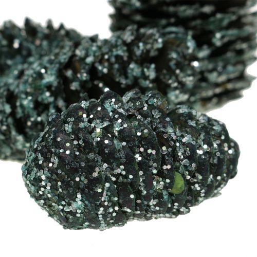 Floristik24 Cone Mix Green Iced 200g