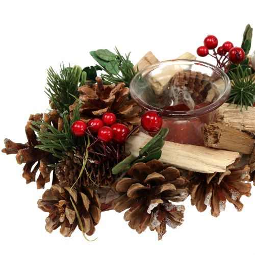 Floristik24 Świeca świąteczna Nature 45cm