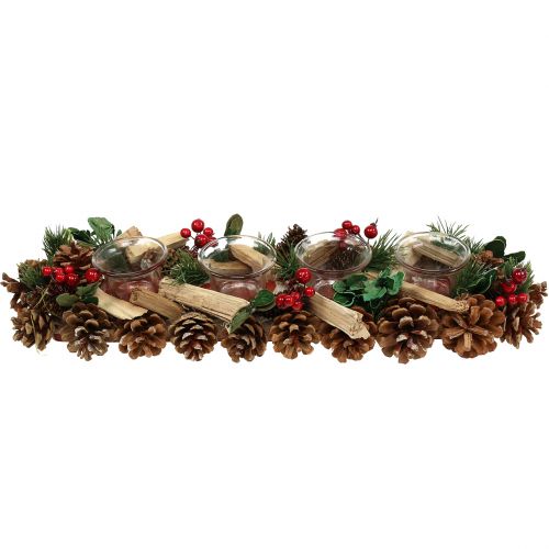 Floristik24 Świeca świąteczna Nature 45cm