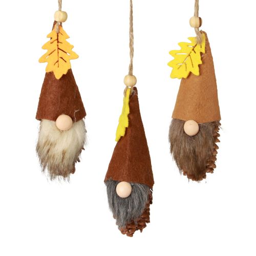 Produkt Krasnal w kształcie stożka zawieszka gnom dekoracja jesienny gnom wys. 10cm 6 szt