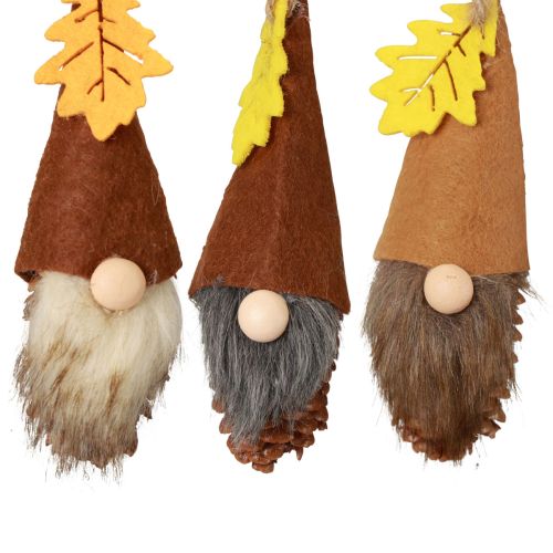 Produkt Krasnal w kształcie stożka zawieszka gnom dekoracja jesienny gnom wys. 10cm 6 szt