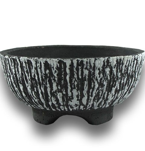 Floristik24 Miska cementowa okrągła Ø30cm kora