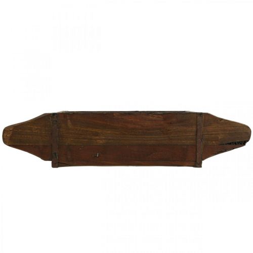 Produkt Vintage drewniane pudełko do sadzenia w kształcie cegły drewno 42 × 14,5 cm