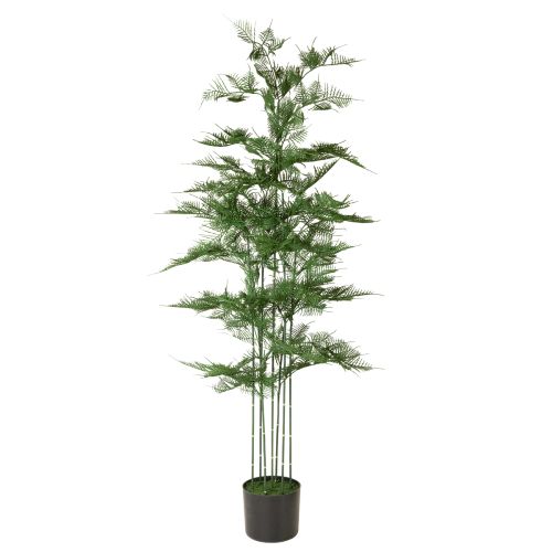 Sztuczne drzewko bambusowe, zielone, 132 cm, roślina doniczkowa