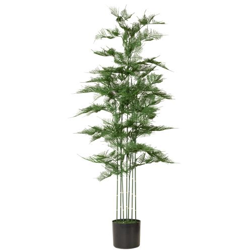 Sztuczne drzewko bambusowe, zielone, 132 cm, roślina doniczkowa | Floristik24.pl
