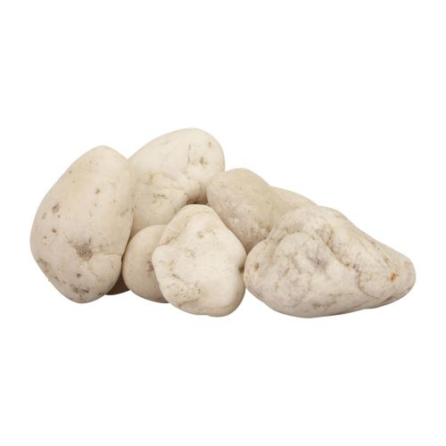 Produkt Kamienie dekoracyjne Kamyki rzeczne Kamienie dekoracyjne białe 2cm - 5,5cm 5kg