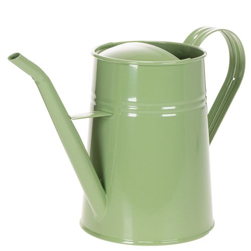 Metalowa konewka do wnętrz w stylu vintage, miętowo-zielona, 1,7 l, wazon dekoracyjny, styl retro, wys. 23 cm kupić | Floristik24.pl